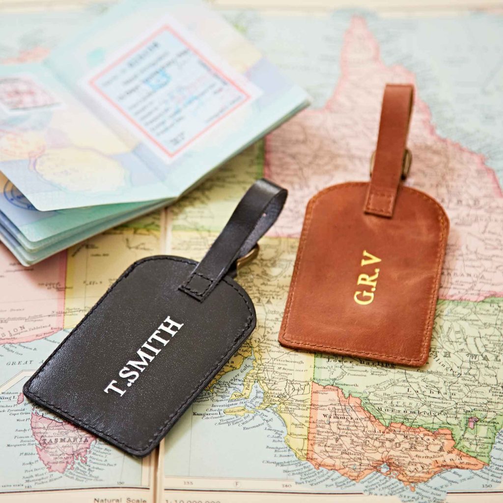 personalised luggage tags
