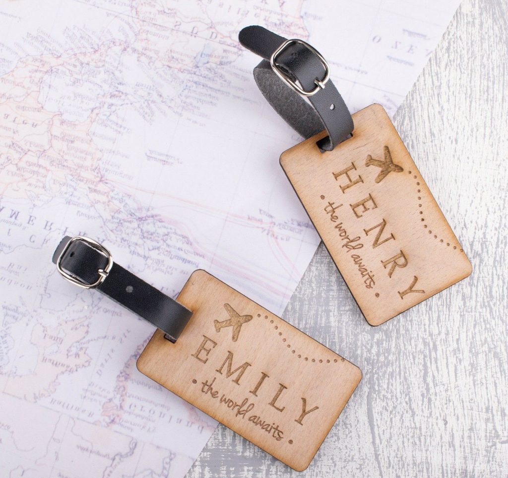 personalised luggage tags