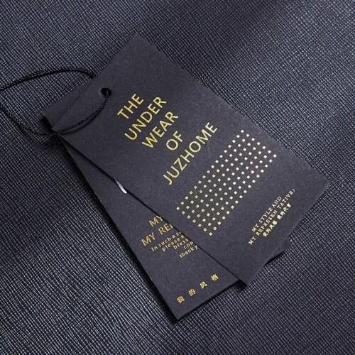 foiled swing tags