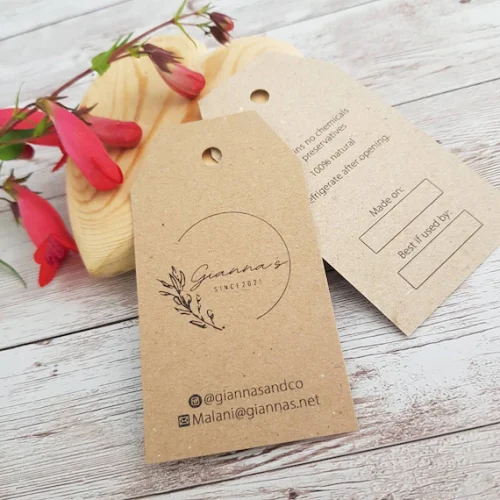 organic swing tags