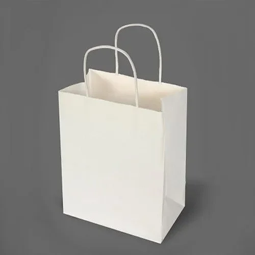 White Twisted Handle Paper Bags